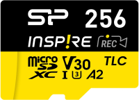 Флеш карта microSDXC 256GB Silicon Power SP256GBSTXLA2V1N Inspire V30 A2 w/o adapter