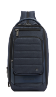 Рюкзак слинг мужской Piquadro Oberon CA7277W150/BLU синий нейлон/натур.кожа