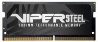 Память DDR4 8GB 2400MHz Patriot PVS48G240C5S Viper Steel RTL PC4-19200 CL15 SO-DIMM 260-pin 1.2В Ret