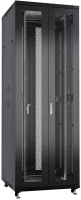 Шкаф серверный Cabeus (ND-05C-42U80/120-BK) напольный 42U 800x1200мм пер.дв.перфор.2ств. задн.дв.перфор.2-хст. 800кг черный 1102мм 131кг 220град. 2055мм IP20 сталь
