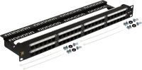 Патч-панель Lanmaster LAN-PPC48U5E 19" 2U 48xRJ45 кат.5E UTP