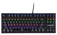 Клавиатура SunWind SW-K900G механическая черный USB Multimedia for gamer LED