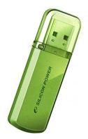 Флеш Диск Silicon Power 8Gb Helios 101 SP008GBUF2101V1N USB2.0 зеленый