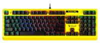 Клавиатура A4Tech B810RC Punk механическая желтый/черный USB for gamer LED (B810RC ( PUNK YELLOW )) кабель 1.8м