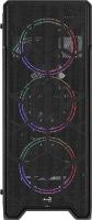 Корпус Aerocool Ore Saturn FRGB-G-BK-v1 черный без БП ATX 3x120mm 2xUSB2.0 1xUSB3.0 audio CardReader bott PSU