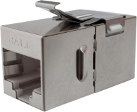 Адаптер Suprlan 10-0316-1 проходн. Keystone RJ45 кат.5E FTP бронз. стальной