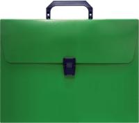 Портфель Бюрократ -BPP01GRN 1 отдел. A4 пластик 0.7мм зеленый