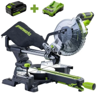 Торцовочная пила Greenworks GD24MS216 4800об/мин d=216мм