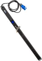 Блок распределения питания Lanmaster TWT-PDVMT1-6X18-32A верт.размещ. 6xC19 18xC13 с мониторингом 32A IEC 309 3м