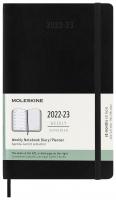 Еженедельник Moleskine ACADEMIC SOFT WKNT Large 130х210мм датир.18мес 208стр. мягкая обложка черный
