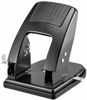 Дырокол Kw-Trio Cool Heavy Duty 09865BLACK макс.:40лист. металл черный отв.:2 с линейкой