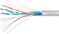 Кабель Cabeus FTP-4P-CAT.5E-PATCH-LSZH-GY кат.5E F/UTP 4 пары LSZH внутренний 305м серый