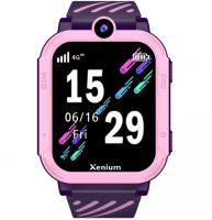 Смарт-часы Xenium W600 1.83" AMOLED корп.розовый рем.фиолетовый (CTW600PK/00)