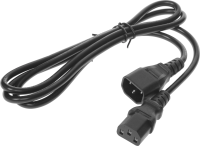 Шнур питания Lanmaster LAN-PP13/14-1.5-BK C13-С14 проводник.:3x0.75мм2 1.5м 250В 10А (упак.:1шт) черный