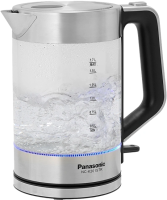 Чайник электрический Panasonic NC-K201STR 1.7л. 2200Вт серебристый корпус: стекло/металл/пластик