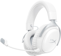 Наушники с микрофоном HyperX Cloud III S Wireless белый 0.5м мониторные BT оголовье (AX6G1AA)