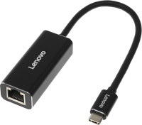 Адаптер Lenovo ThinkPad LX0804 черный USB-C to Ethernet Adapter