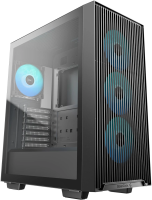 Корпус Deepcool CC560 ARGB V3 черный без БП ATX 2x120mm 4x140mm 1xUSB3.0 audio bott PSU