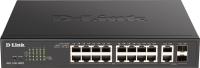 Коммутатор D-Link DGS-1100-18PV2/A (L2) 16x1Гбит/с 2xКомбо(1000BASE-T/SFP) 2SFP 130W настраиваемый
