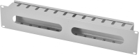 Кабельный органайзер горизонтальный ЦМО ГКЗ-2U односторонний окна 2U шир.:19" глуб.:57мм