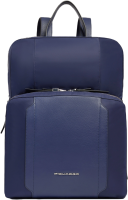 Рюкзак женский Piquadro Lyra CA6216W92T/BLU темно-синий нейлон/натур.кожа