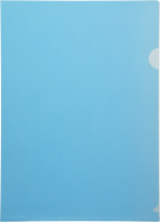 Папка-уголок Бюрократ -EE310/1BLU A4 пластик 0.15мм синий