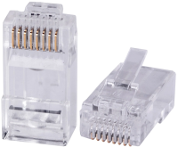 Коннектор Cabeus 8P8C-C6-FC UTP кат.6 RJ45 прозрачный