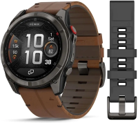 Смарт-часы Garmin Fenix 8 Pro 51мм 1.4" AMOLED корп.серый рем.песочный разм.брасл.:135-225мм (010-03199-40)