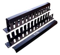 Кабельный органайзер Горизонтальный Lanmaster TWT-ORG/CV-2U односторонний пальцы 2U шир.:19"