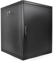 Шкаф коммутационный ЦМО (ШРН-М-12.500.1-9005) настенный 12U 600x456мм пер.дв.металл 130кг черный 456мм 20.9кг 180град. 610мм IP20 сталь