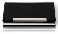 Визитница настольная Deli 7628 кожа искусственная черный