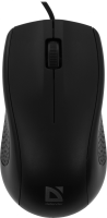 Мышь Defender MB-160 черный оптическая 1000dpi USB для ноутбука 2but (52160)