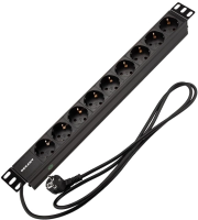 Блок распределения питания Rexant 04-0105-1 гор.размещ. 9xSchuko базовые 16A Schuko 2м