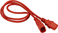 Шнур питания Lanmaster LAN-PP13/14-1.8-RD C13-С14 проводник.:3x0.75мм2 1.8м 220В 10А (упак.:1шт) красный