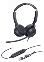 Наушники с микрофоном Yealink UH42 SE черный накладные USB оголовье