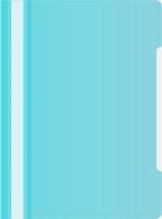 Папка-скоросшиватель Бюрократ Пастель -PSLPAST/BLUE A4 прозрач.верх.лист пластик голубой 0.14/0.18