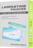 Пленка для ламинирования Cactus 100мкм (100шт) глянцевая 65x95мм CS-LPG6595100