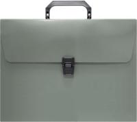 Портфель Бюрократ -BPP01GREY 1 отдел. A4 пластик 0.7мм серый