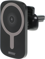 Держатель Wiiix CW-83V-B магнитный беспров.з/у. черный для смартфонов