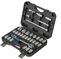 Набор головок Bort BTK-33 33 предмета (жесткий кейс)