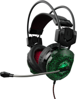 Наушники с микрофоном Оклик HS-L500G TOXIC черный 2.2м мониторные оголовье (472656)