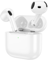 Гарнитура вкладыши Hoco EW84 белый беспроводные bluetooth в ушной раковине (47779)