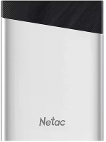 Накопитель SSD Netac USB-C 2TB NT01Z6S-002T-32SL Z6S 2.5" серебристый