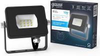 Прожектор уличный Gauss Qplus 690511310 светодиодный 10Втсерый