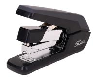 Степлер настольный Deli E0371black Exceed 24/6 26/6 26/8 (50листов) снижение усилия черный 100скоб коробка