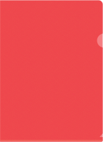 Папка-уголок Silwerhof Eco SE-E120/RED тисненый A4 пластик 0.12мм красный