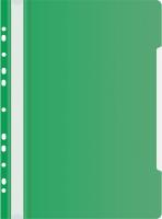 Папка-скоросшиватель Бюрократ PS-P20GRN A4 прозрач.верх.лист боков.перф. пластик зеленый 0.12/0.16