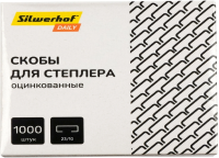 Скобы для степлера 23/10 Silwerhof DAILY оцинкованные кор.карт. (упак.:1000шт.)