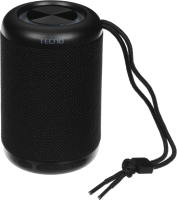 Колонка порт. Tecno S3 Square черный 3W 1.1 BT 2000mAh (S3)