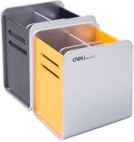 Подставка Deli E9137 для письменных принадлежностей 90х80х110мм ассорти пластик